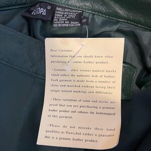 Boutique Europa Genuine REAL Leather Pants Size 2P